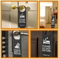 thumbnail image 4 of 3 Pcs Hotel Door Sign Emblems Hotel Door Hanger Signs Do Not Disturb Sign Office Door Signs Door Knobs Sign, 4 of 6