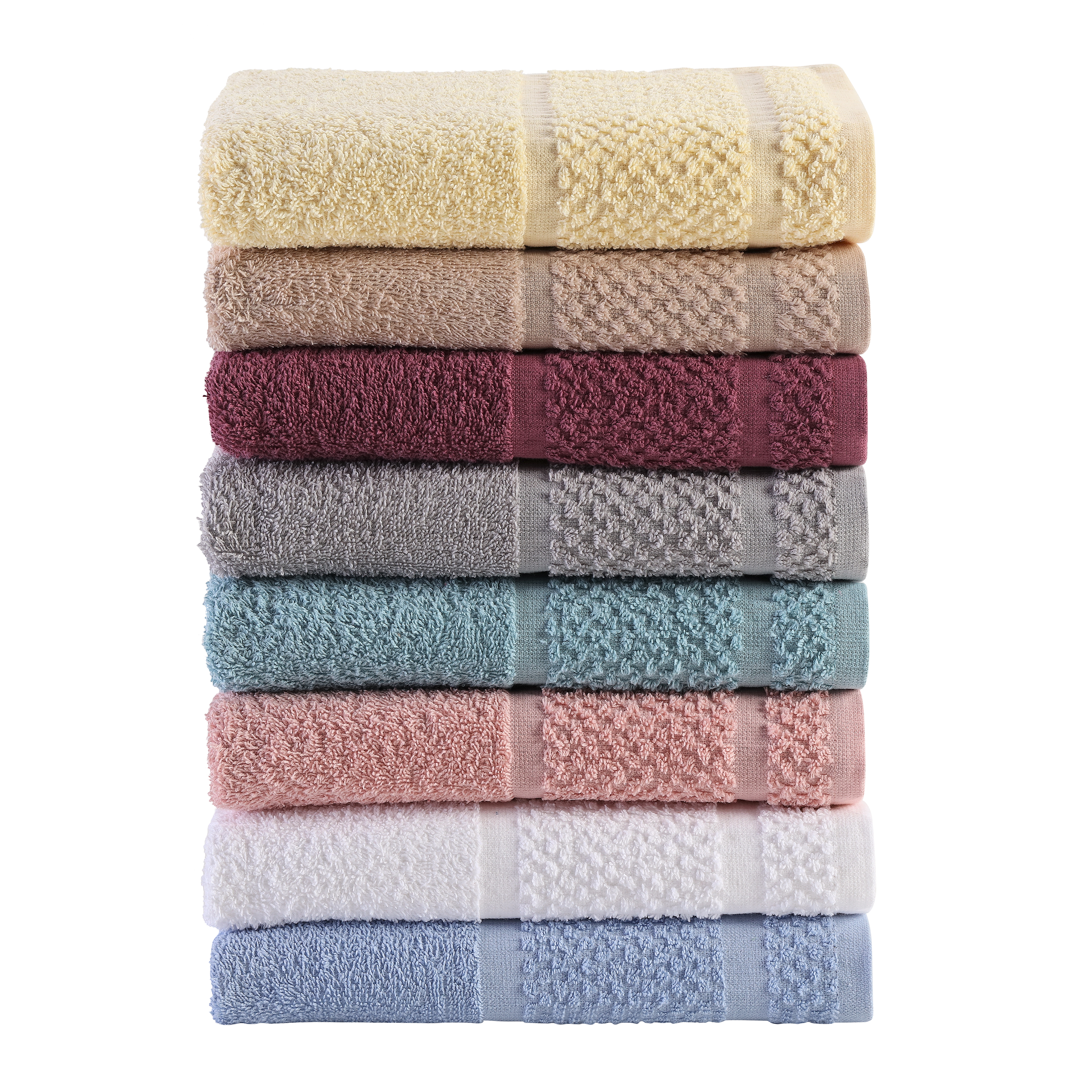 Mainstays 10 Piece Bath Towel Set with Upgraded Softness & Durability, Gray - image 5 of 7