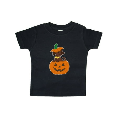 

Inktastic Halloween Dachshund in Pumpkin Gift Baby Boy or Baby Girl T-Shirt