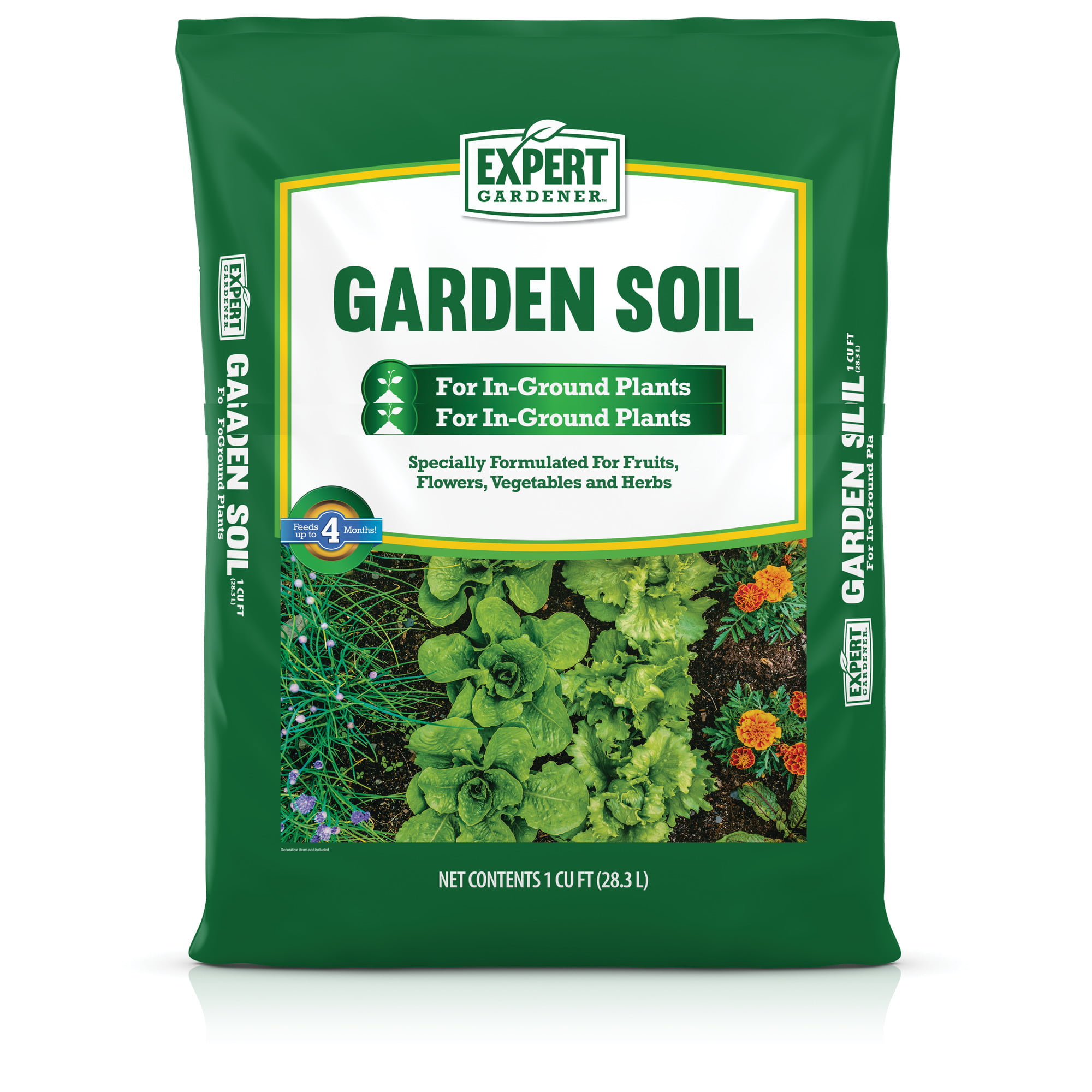Expert Gardener Garden Soil for In-Ground Plants, 1 cu. ft. - Walmart 1 Cu Ft Of Soil Weight