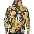 thumbnail image 7 of Uemuo Mushrooms Honeycomb Pattern Men's Hoodie - Casual Pullover Hoodie with Kangaroo Pocket, Stylish Hooded Sweatshirt for Everyday Wear-XX-Large, 7 of 7