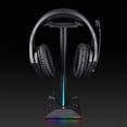 thumbnail image 3 of Soporte de auriculares inalámbricos de escritorio con luz RGB Matsuzay, 3 of 6