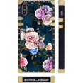 thumbnail image 4 of Square Case Compatible iPhone Xs iPhone X Case Rose Flowers Luxury Elegant Soft TPU Shockproof Protective Metal Decoration Corner Back Cover iPhone XS/X/10 Case 5.8 Inch, 4 of 13
