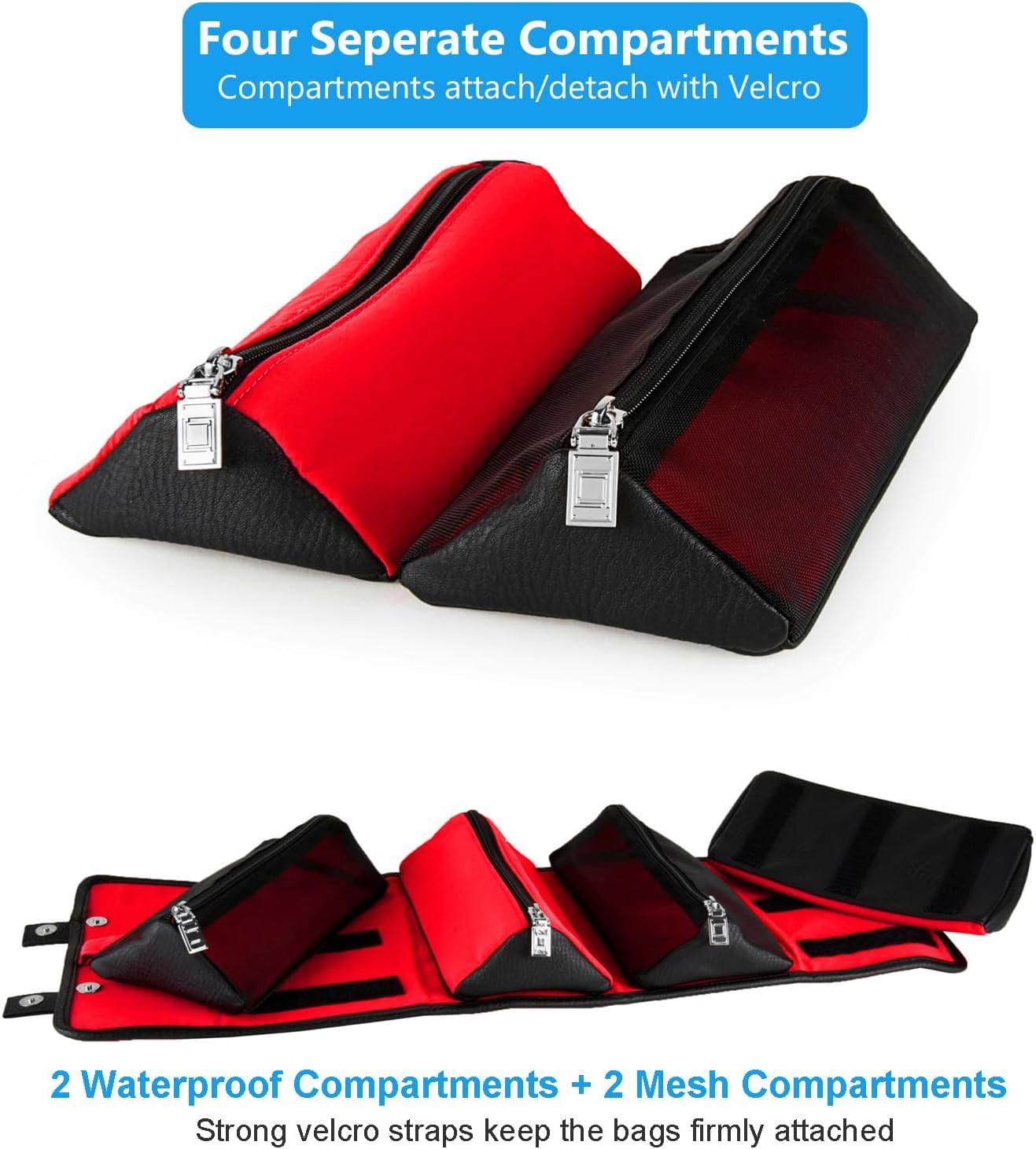 Compact Hanging Travel Toiletry Bag – Fold-Flat Organizer with Multiple Pockets, Water-Repellent Case for Travel & Everyday Use