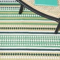 thumbnail image 6 of SAFAVIEH Montauk Kenyon Southwestern Cotton Area Rug, Green/Ivory, 5' x 8', 6 of 8