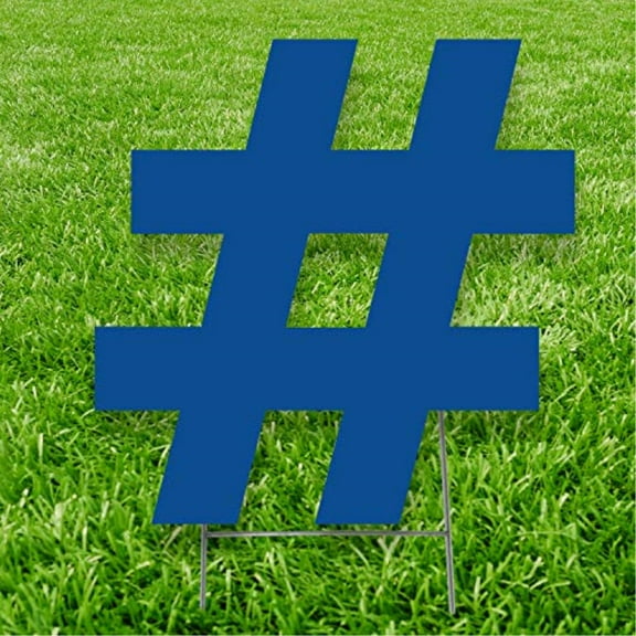 Blue Symbol # 20 inches tall