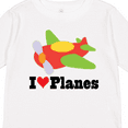 thumbnail image 4 of Inktastic I Love Planes Cute Airplane Boys or Girls Long Sleeve Toddler T-Shirt, 4 of 5