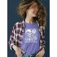 thumbnail image 2 of Creep It Real Skeleton Halloween Graphic - Women's T-shirt, 2 of 4