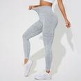 thumbnail image 6 of BODOAO Women's Wash Tight Fitness Yoga Pants Wash High Waisted Running Pants Butt Lifting Leggings for Women Impact Gym Seamless Workout Leggings Mid Low Waist Tummy Control Yoga Pants Grey M, 6 of 8