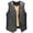 Yellow, variant on Leather Vest Men Fall Winter Warm Casual Button Front Sleeveless Jacket Line Motorcycle Waistcoat Gilet