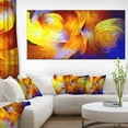 thumbnail image 3 of Design Art Inc. Yellow Fractal Abstract Pattern - Oversized Abstract Canvas Art Print - 60x28, 3 of 3