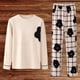 thumbnail image 2 of Conjunto de Pijamas de Navidad de la Mujer de Manga Larga de la Familia Que Coincide con los Pijamas, Traje de Casa Suave para el Salón de Vacaciones, 2 of 5