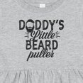 thumbnail image 4 of Inktastic Daddys Little Beard Puller Girls Baby Dress, 4 of 5