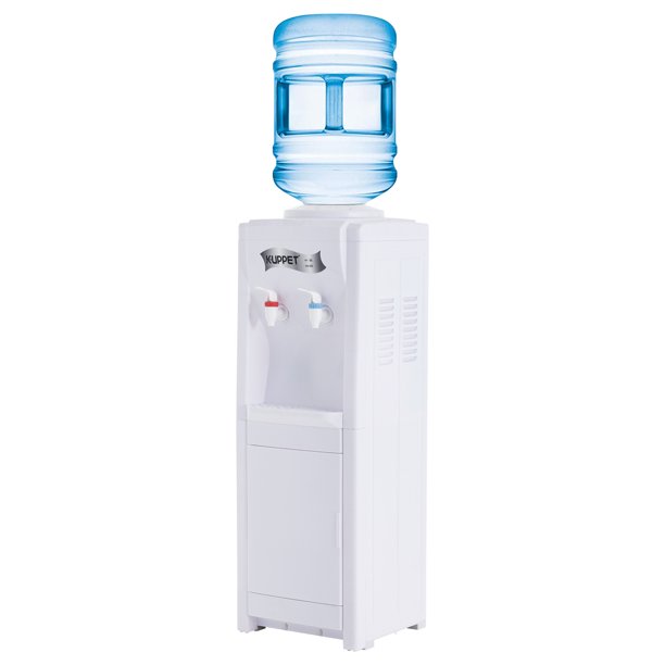 KUPPET 5 Gallon Top Loading Electric Hot＆Cold Water Cooler Dispenser Home Office ,32" White
