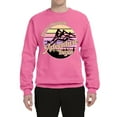 thumbnail image 2 of Wild Bobby Let Our Classroom Adventure Begin Mountain Sunset Light Colors Pop Culture Unisex Crewneck Sweatshirt, Neon Pink, 3X-Large, 2 of 6