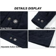 thumbnail image 5 of Men's New Corduroy Jacket, Lined Casual Loose Fit Trucker Coat with Multiple Colors Sizes S-XXL for Fall Winter, 5 of 11