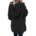thumbnail image 2 of Women's Cardigan Sweater Cotton Button-Down Long Sleeve Oversized Cardigans,Black,XX-Large, 2 of 5