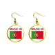 thumbnail image 1 of En Portugal, país de amor Ear Dangle Golden Drop Earring Jewelry Mujer Unbranded M, 1 of 3