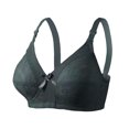 thumbnail image 2 of Qulqfy Blue Ladies Bras Lifting Lightly Lined No Underwire Lace Adjustable Straps Bras T Shirt Bras for Women 42, 2 of 3