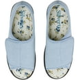 thumbnail image 2 of Silverts Chaussons à Bout Ouvert pour Femmes Intérieur & Extérieur Fermeture Facile, 5, Denim, 2 of 2