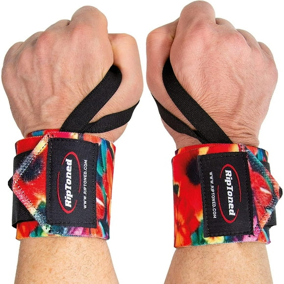 Rip Toned Wrist Wraps for Weightlifting (USPA Endorsed) 18Premium Wrist Support for Powerlifting, Bodybuilding & Strength Training - Heavy Duty Gym Wrist Straps with Thumb Loop for Both Men & Women