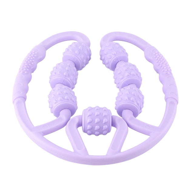 U U Shape Trigger Point Massage Roller 7 Wheel Massage Roller for Calves Leg Arms Relieve Muscle Soreness