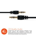 thumbnail image 2 of HyperGear 3.5mm Auxiliary/AUX Audio Cable 3ft Black, 2 of 5