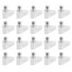 thumbnail image 1 of Pin de soporte para estantería, 100 piezas, soporte de plástico para estante, Clips para gabinete, soporte para estante, características líderes en su clase, 1 of 8