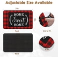 thumbnail image 3 of Coffee Mat for Countertops, Red Black Buffalo Grid Dish Drying Mat 2 Pcs for Kitchen Coffee Bar Accessories, Fit Under Coffee Maker Espresso Machine Dish Rack Hide Stain Rubber Backed 12x19in, 3 of 6