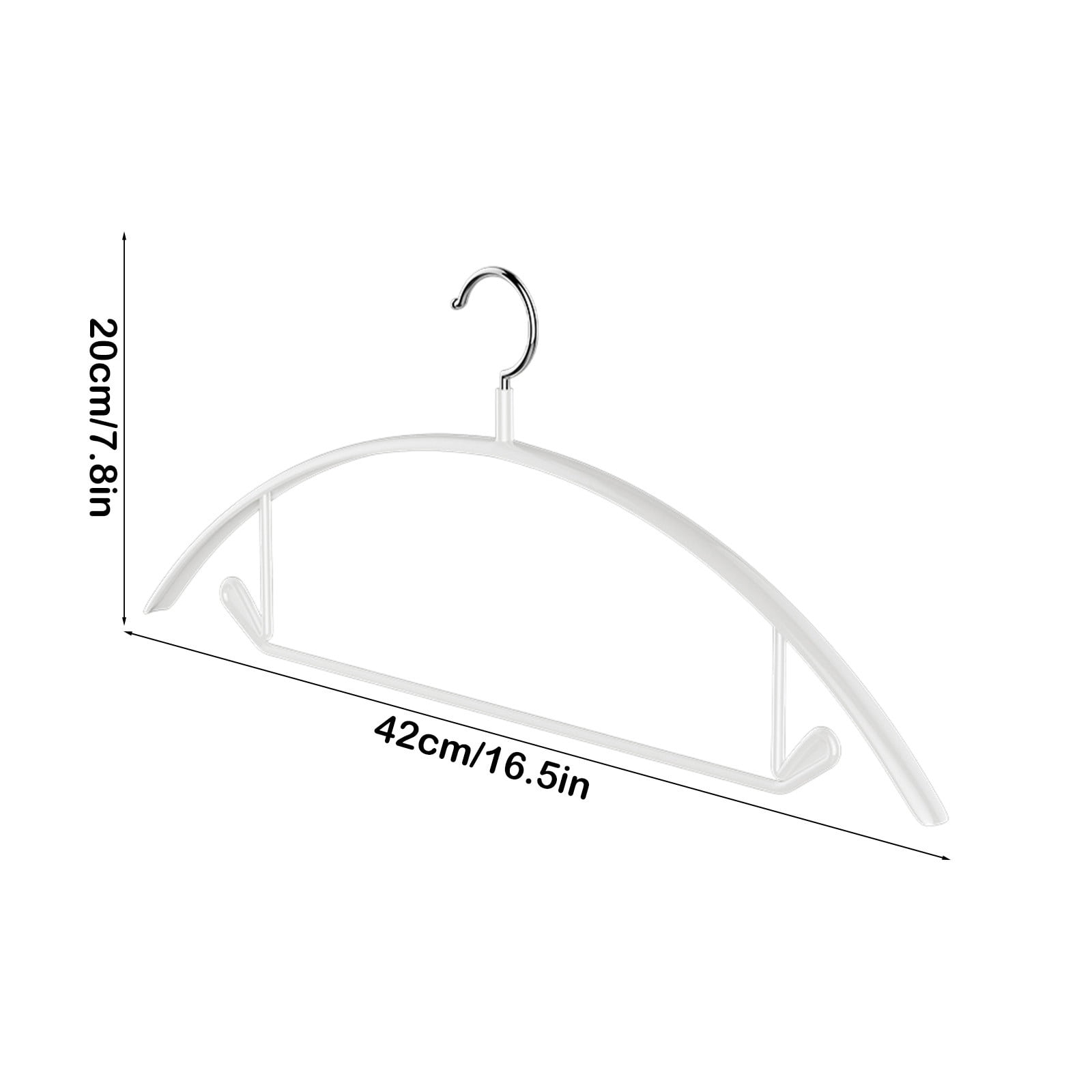 Tyidzon Clothes Hangers 10 Pack, Non Slip Metal Sweater Clothes Hangers No Shoulder Bump 16 Inch Heavy Duty Durable Coat Hanger for Closet, Suit, Dress, Jacket, Pant, Shirt