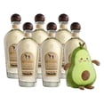 thumbnail image 1 of Pack de 6 Tequila 7 Leguas Reposado 1 L 7 Leguas Peluche Aguacate 27 cm, 1 of 3