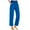 Navy, variant on Diufon Lounge Pants for Women Cotton Casual Solid Color Work Pants Elastic High Waist Pants with Pockets