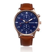 Weicam 6 Pcs Wholesale Watches Men Retro Leather Strap Watch Analog Quartz Wrist Watches