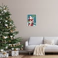 thumbnail image 2 of Season's Greetings Santa's List Chimney Holiday Graphic Art White Framed Art Print Wall Art, 2 of 7