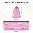 thumbnail image 4 of Xecao Best Mom ever Print Leather Pencil Case -Stationery Bag Pen Holder for Work & Office, 4 of 5