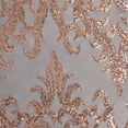 thumbnail image 3 of Zelouf Melanie Placement Sequin Mesh  , Sewing, DIY, Crafts Fabric by the Yard, Rose Bud, 7 Yard, 3 of 3