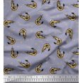 thumbnail image 1 of Soimoi Moss Georgette Fabric Circle,Dot & Prawns Ocean Print Fabric by The Yard 42 Inch Wide, 1 of 3