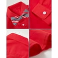 thumbnail image 4 of Boys Suit for Kids Tuxedo Vest and Pants Set with Shirt Tie and Bowtie Formal Dresswear, 4 of 11