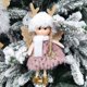 thumbnail image 1 of Christmas Angel Ornaments - Cute Doll Christmas Tree Ornaments Decor - Hat & Cloth for Girls Birthday Party Decorations - Reindeer Angel（pink）, 1 of 5