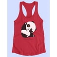 thumbnail image 3 of Baby Panda Cares Art Racerback Tank Women -Image by Shutterstock, Female x-Small, 3 of 4