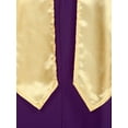 thumbnail image 6 of Lejafay Womens Mens Choir Robe Church V-neck Clergy Gown Long Sleeve Judge Robe Graduation Gown Purple XXL, 6 of 7