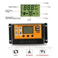 thumbnail image 3 of Kearding Controlador de carga solar automático de 12V 24V Controladores MPPT / PWM Dispositivo de control de salida USB dual portátil Fácil Decoración del hogar AT10-100A, 3 of 6