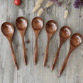 thumbnail image 7 of Wooden Spoons for Eating, 12 Pieces Natural Wood Eating Spoon, 7 Inch Eco-Friendly Handmade Teaspoon Dinner, 7 of 7