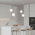 thumbnail image 7 of ASHOP Modern Gold Adjustable Pendant Lighting with Sloped Glass Globes for Kitchen Island, 7 of 7