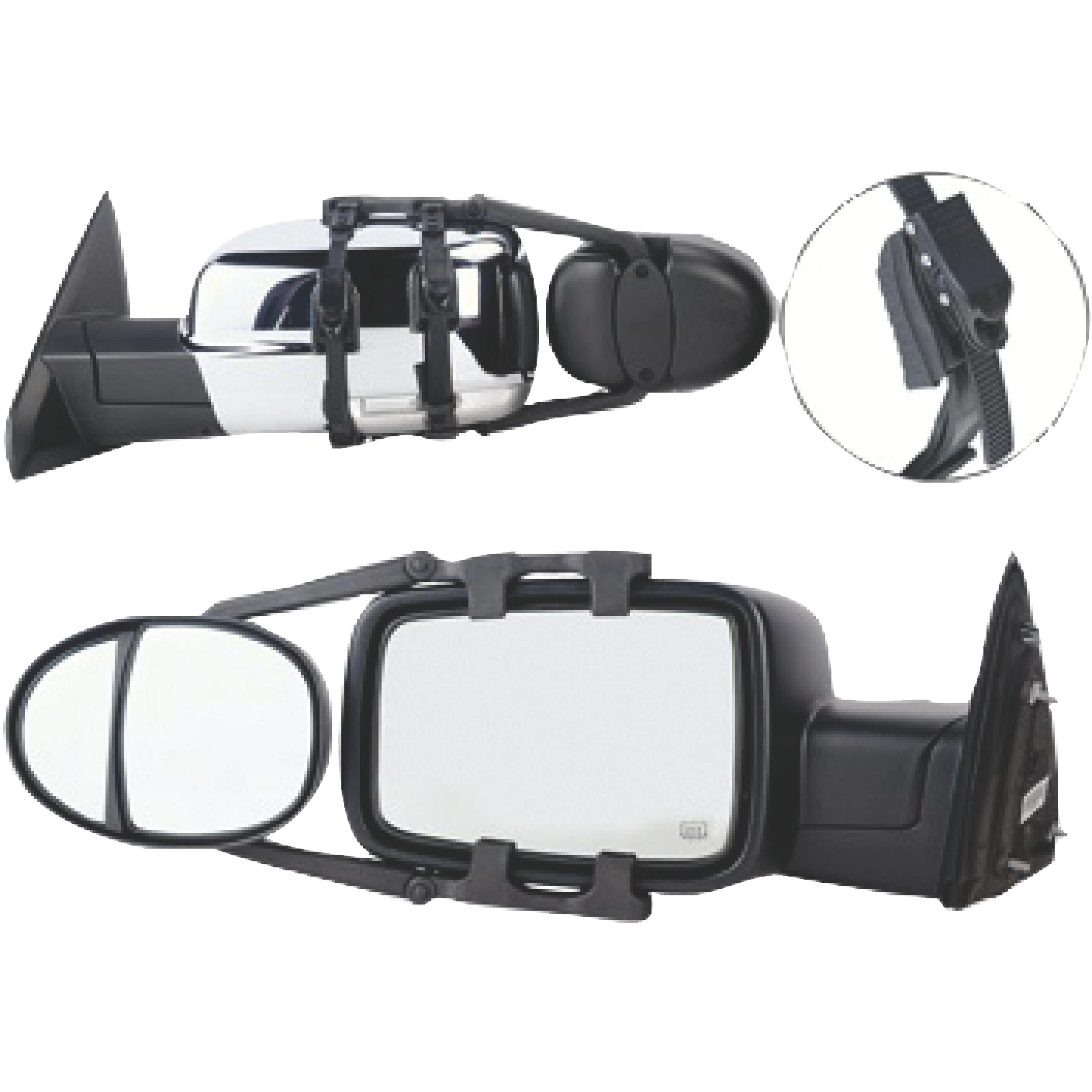 3990 Fit System Dual Lens Universal Towing Mirror
