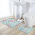 thumbnail image 5 of Tropical Wildlife Animal Bathroom Rugs Set 2 Pieces, Bathroom Set - Quick Drying Bath Mat And U-Shaped Toilet Rug, Water Absorbent Bath Carpet For Bedroom Floor Living Room, Machine Washable, 5 of 6