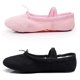 thumbnail image 3 of 1 par de zapatillas de ballet ligeras, antideslizantes, con cordón elástico y para yoga, talla 30 (negras)., 3 of 5