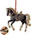 thumbnail image 5 of Selrti Car Rearview Mirror Pendant 2D Flat Acrylic Horse Car Charm Christmas Tree Ornament Personalized Hanging Accessory, 5 of 8