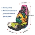 thumbnail image 3 of Yiaed Colorful Pug Print Car Seat Covers,Universal Auto Seats Protector Fits for Car,SUV Sedan,Truck,Automotive Seat Covers & Accessories, 3 of 5