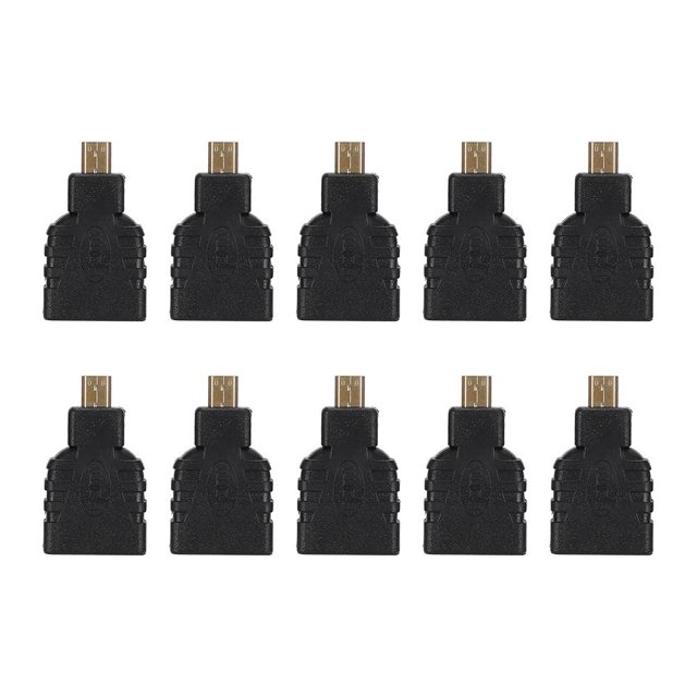 Conector Micro HDMI, Adaptador Micro HDMI A HDMI, ABS Práctico, Fácil De Usar, Duradero Para El Hogar Raspberry Pi ANGGREK HDMI Adapter